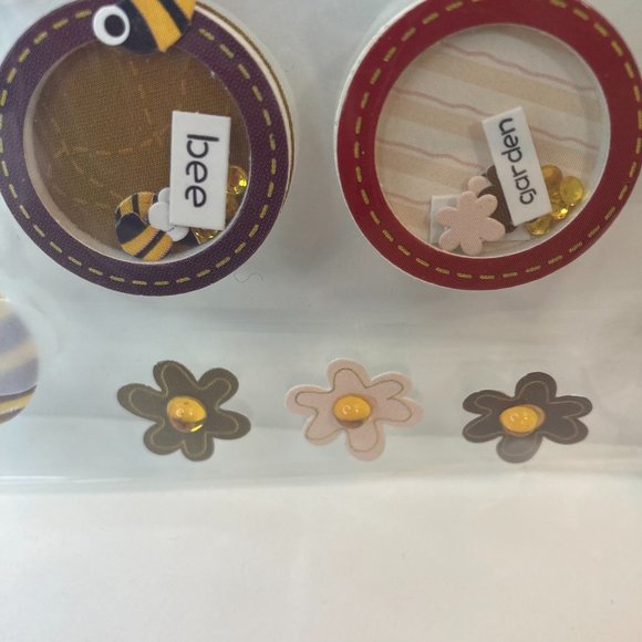 Scrapbook Embellishments Stickers Googly Eye Bees Flowers Paper Crafts Cards - Picture 5 of 13